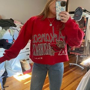 Arkansas Cropped Sweatshirt